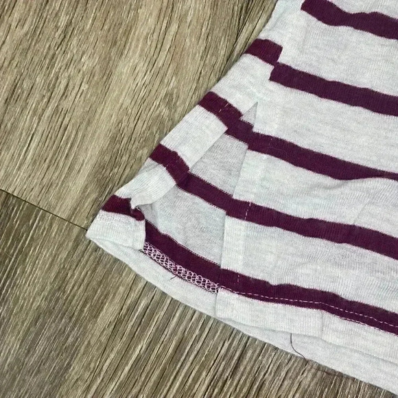 Womens Red and Grey Stripe Tunic - M - Picture 4 of 7